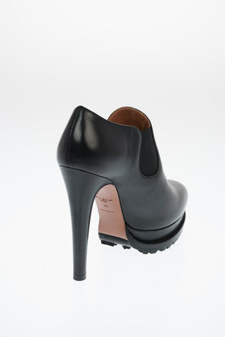 Tronchetti in Pelle con Plateau 13cm