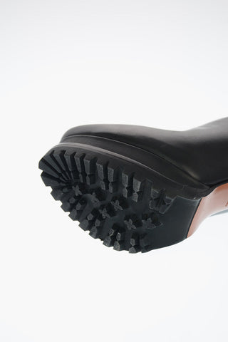 Tronchetti in Pelle con Plateau 13cm