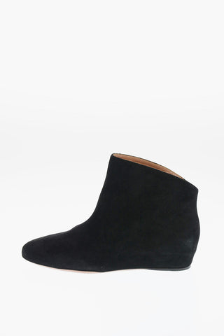 Stivaletti in Suede con Zeppa Interna 3cm