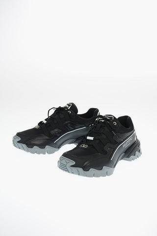 GARAVANI Fabric and Leather CLIMBERS Track Sneakers