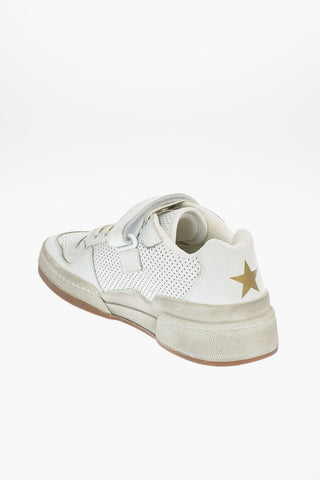 Leather TRAVIS Sneakers with Touch Strap Detail