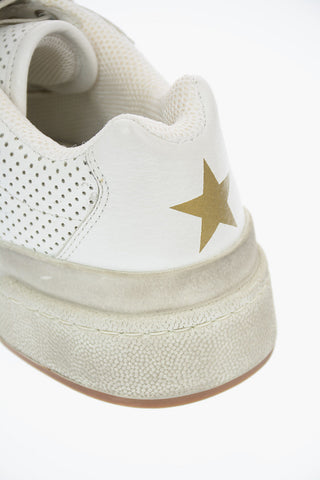 Leather TRAVIS Sneakers with Touch Strap Detail