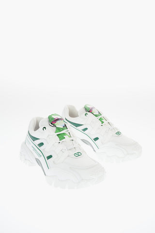 UNDERCOVER JUN TAKAHASHI Fabric and Leather Track Sneakers