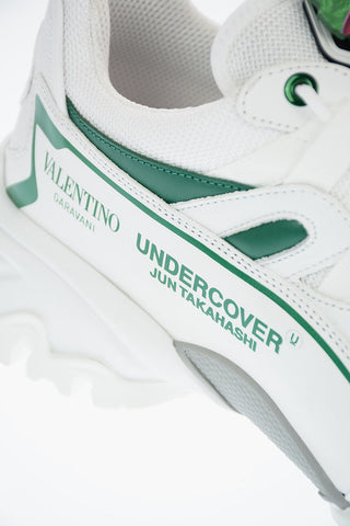 UNDERCOVER JUN TAKAHASHI Fabric and Leather Track Sneakers