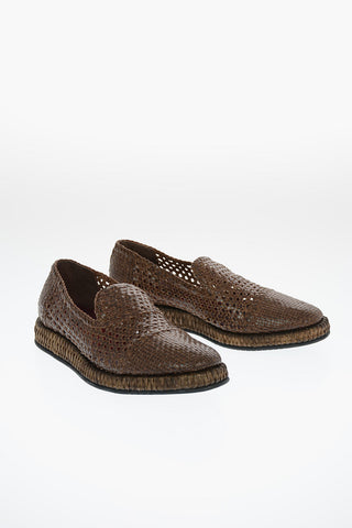 Embroidered Leather FLORIO Loafers