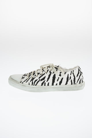 Canvas Zebra Printed BEDFORD Sneakers