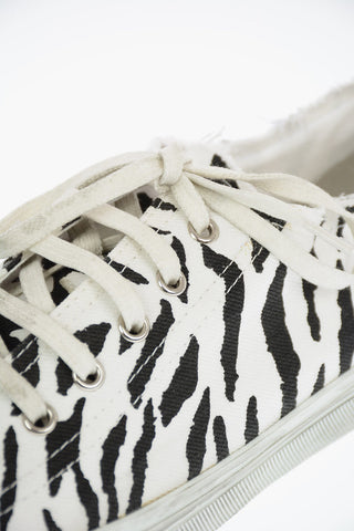 Canvas Zebra Printed BEDFORD Sneakers