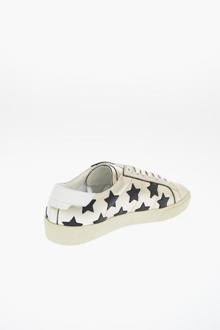 Sneakers COURT CLASSIC in Pelle con Applicazioni Stelle 