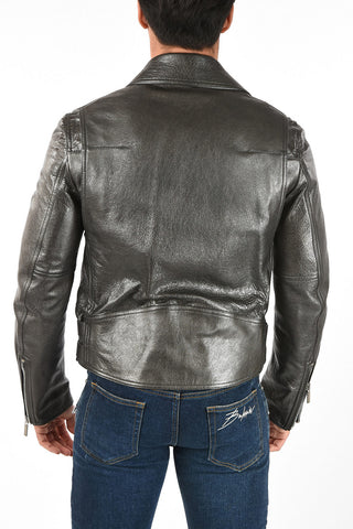 leather biker jacket