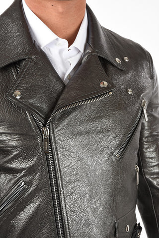 leather biker jacket