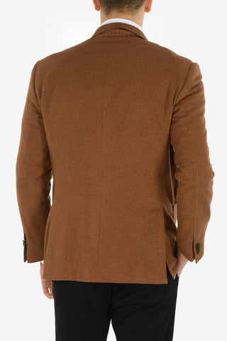 silk and cashmere drop 7R patch pocket LEADER SOFT 2-button blazer