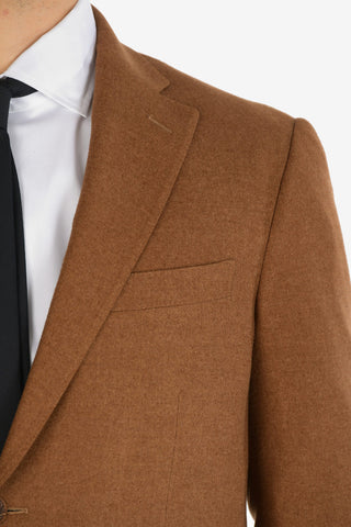 silk and cashmere drop 7R patch pocket LEADER SOFT 2-button blazer