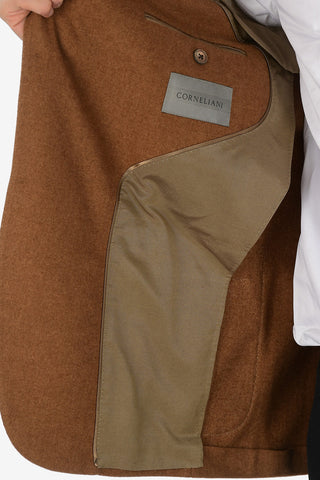silk and cashmere drop 7R patch pocket LEADER SOFT 2-button blazer