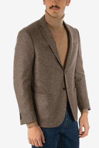 drop 7R side vents patch pocket ACADEMY SOFT blazer