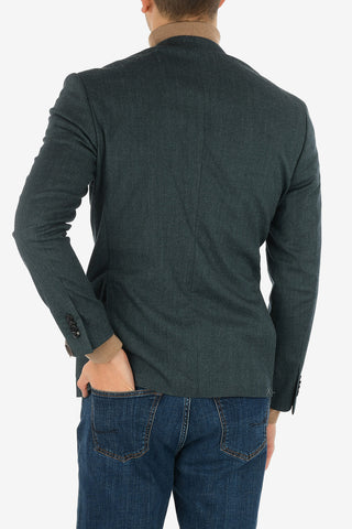 drop 7R side vents peak lapel double-breasted GATE blazer