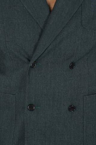 drop 7R side vents peak lapel double-breasted GATE blazer