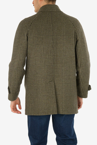 houndstooth balmacaan coat