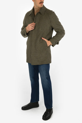 houndstooth balmacaan coat