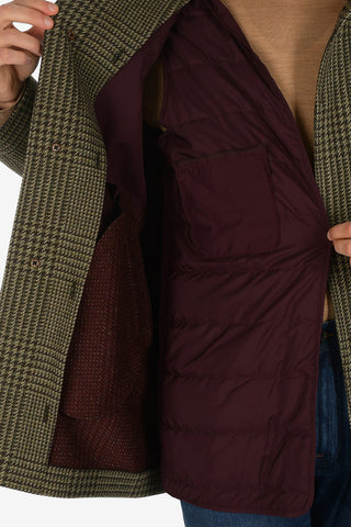houndstooth balmacaan coat