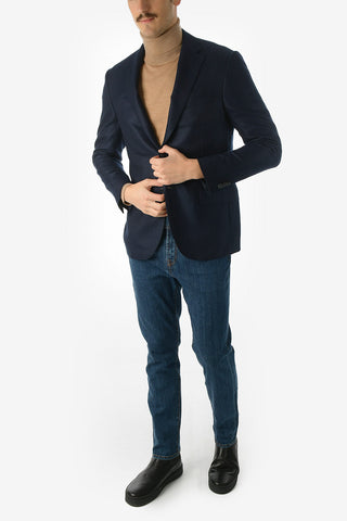 Cashmere drop 7R side vents 2-button LEADER SOFT blazer