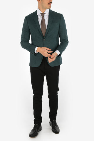 silk and cashmere drop 7R side vents  ACADEMY SOFT 2-button blazer