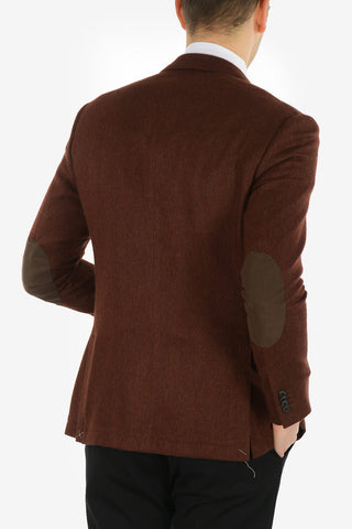plain herringbone cashmere drop 7R ACADEMY SOFT 2-button blazer
