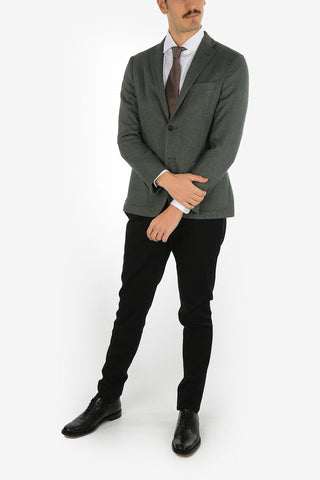 plain herringbone drop 7R side vents 2-button GATE blazer