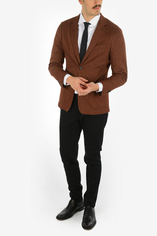 ID silk and cashmere drop 7R side vents 2-button blazer