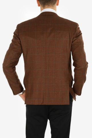 tattersall check drop 7R flap pocket SARTORIA 2-button blazer