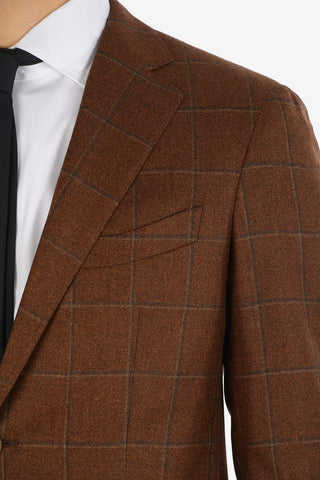 tattersall check drop 7R flap pocket SARTORIA 2-button blazer