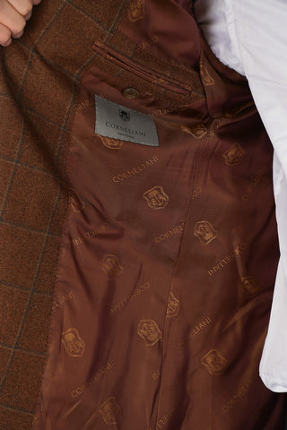 tattersall check drop 7R flap pocket SARTORIA 2-button blazer