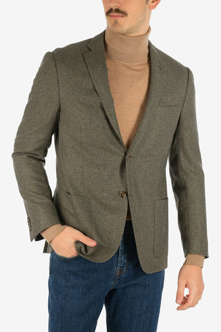 gabardine side vents GATE 2-button blazer
