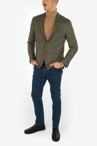 gabardine side vents GATE 2-button blazer