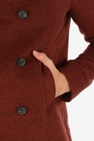 3-button double breasted Chesterfield coat