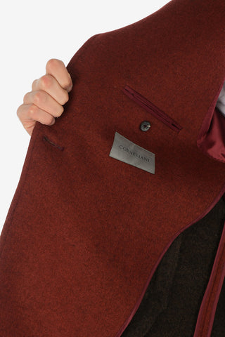 3-button double breasted Chesterfield coat