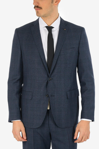 CC COLLECTION abito 2 bottoni RIGHT drop 7R a quadri due spacchi