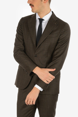 CC COLLECTION side vents belt loops prince of Wales drop 7R RETAILORED 2-button suit