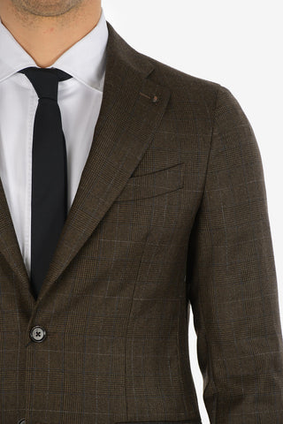 CC COLLECTION side vents belt loops prince of Wales drop 7R RETAILORED 2-button suit