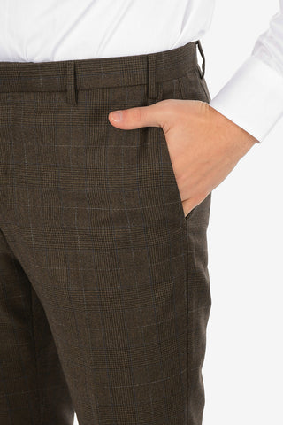 CC COLLECTION side vents belt loops prince of Wales drop 7R RETAILORED 2-button suit
