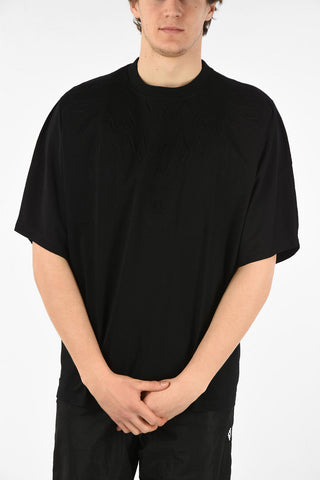 T-Shirt Oversize EMBOSSED WINGS in Cotone Stampato