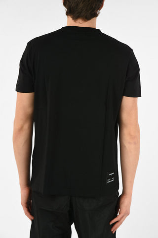 T-Shirt Girocollo LOGO in Cotone con Ricamo