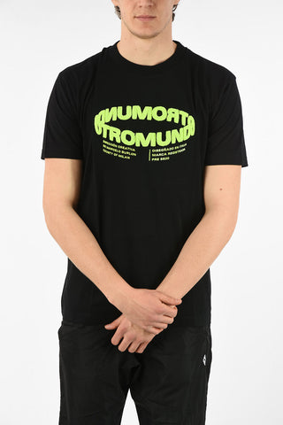 Embroidered Cotton OTROMUNDO CIRCLE T-Shirt