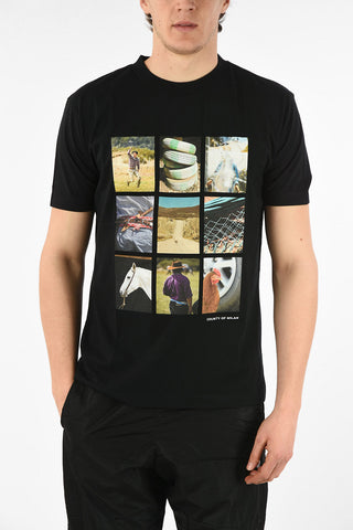 Printed PHOTO PUZZLE Crew-Neck T-Shirt