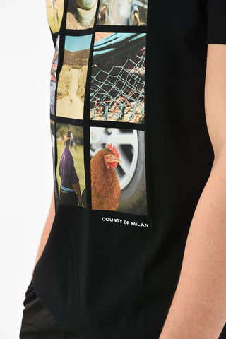 Printed PHOTO PUZZLE Crew-Neck T-Shirt