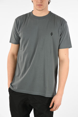 Cotton LOGO Crew-Neck T-Shirt with Embroidery