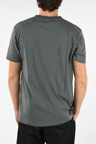 Cotton LOGO Crew-Neck T-Shirt with Embroidery