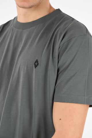 Cotton LOGO Crew-Neck T-Shirt with Embroidery