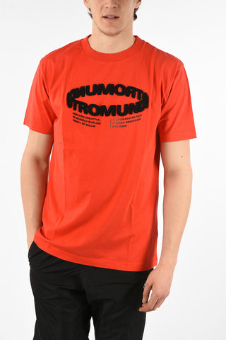 Embroidered Cotton OTROMUNDO CIRCLE T-Shirt