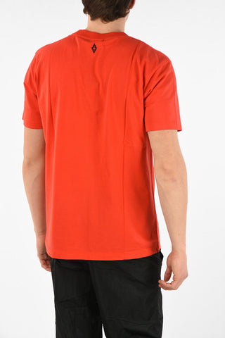 Embroidered Cotton OTROMUNDO CIRCLE T-Shirt