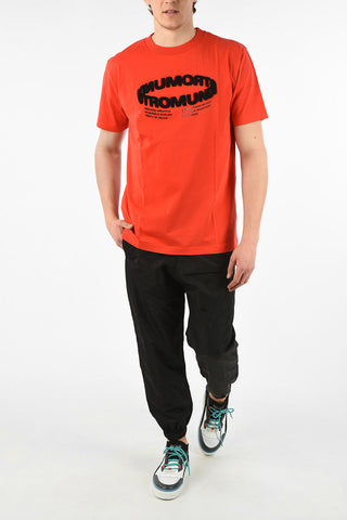 Embroidered Cotton OTROMUNDO CIRCLE T-Shirt